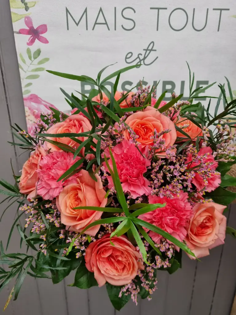 Ambre - Bouquet orange (S, Sans message)